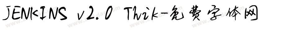 JENKINS v2.0 Thik字体转换